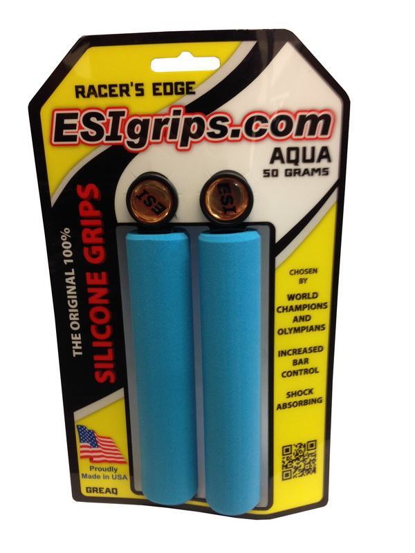 Грипсы ESI Racer's Edge голубые 30 мм