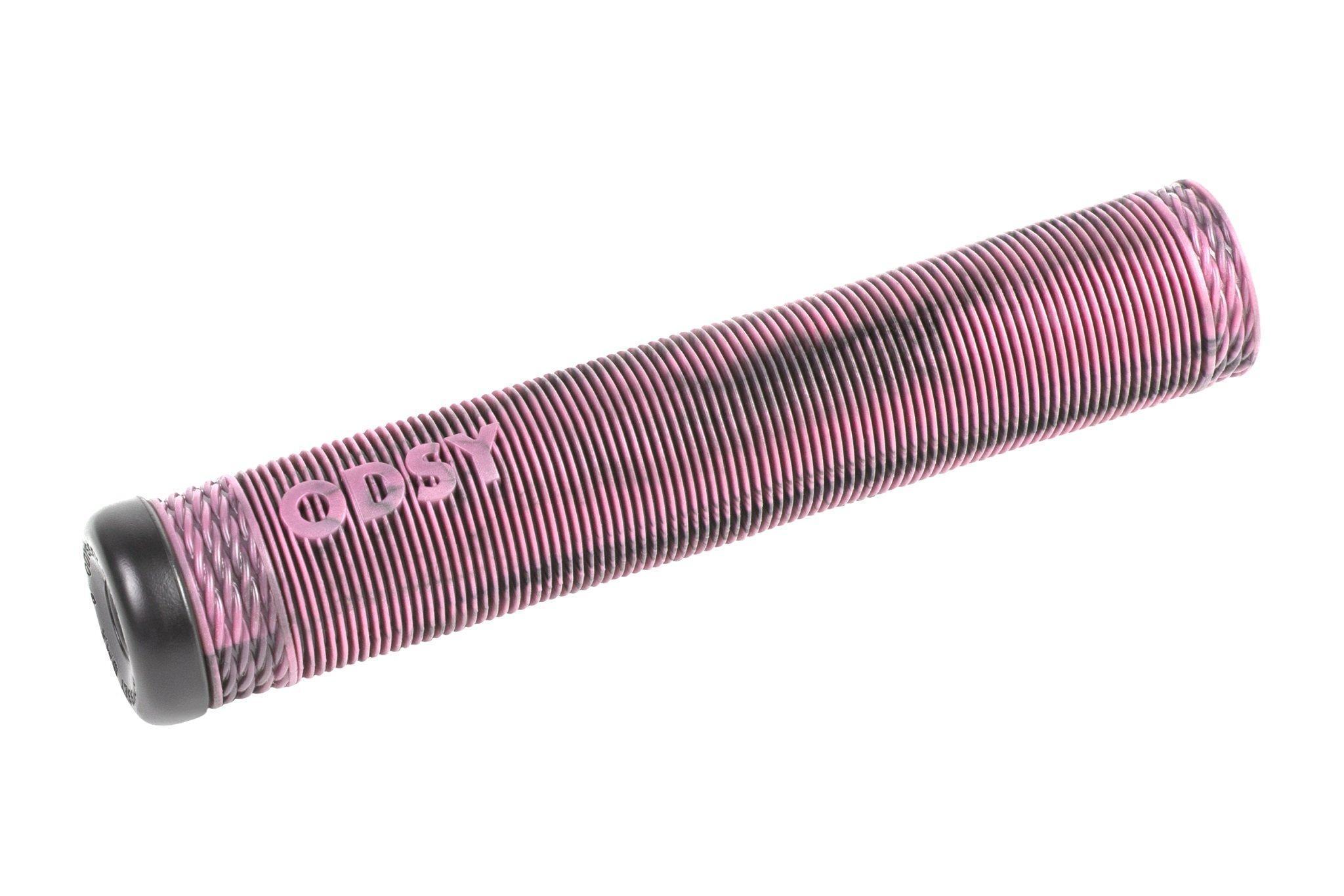 Грипсы Odyssey BROC RAIFORD SIGNATURE 160mm - черный/розовый SWIRL